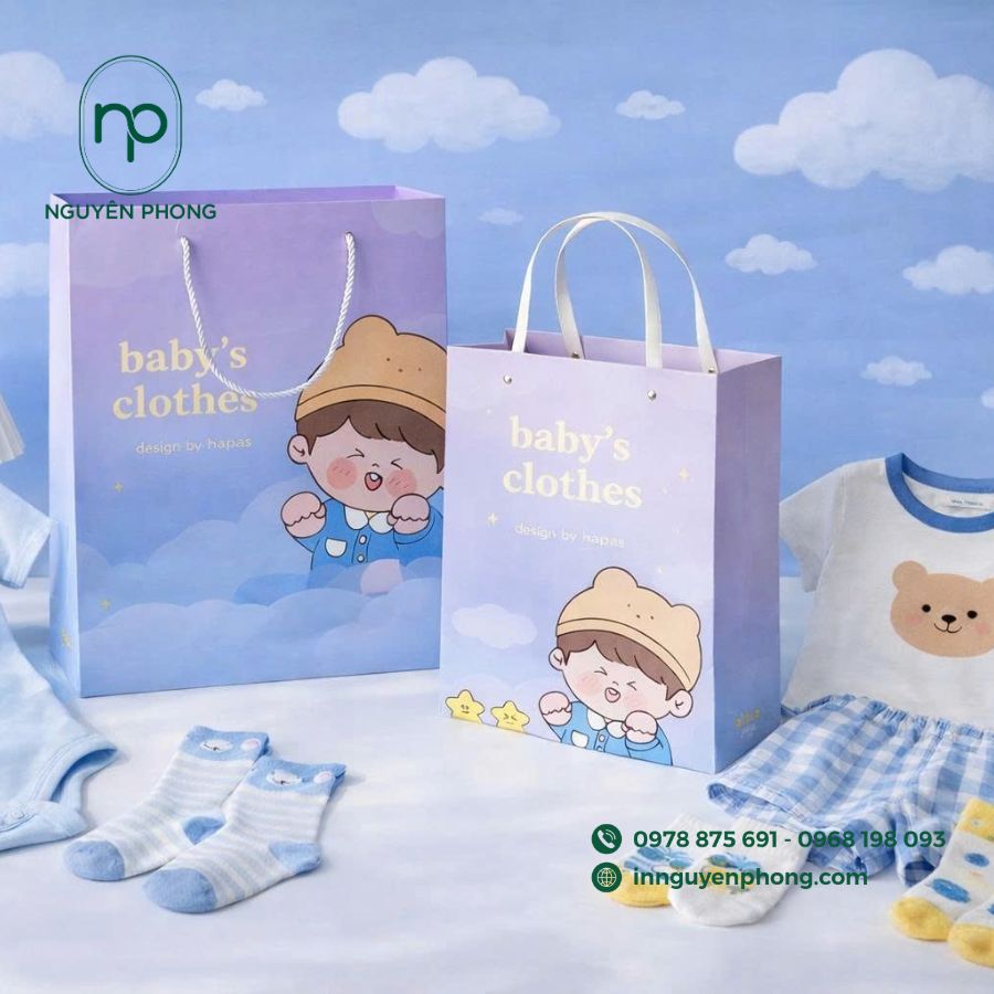 In túi giấy đựng quần áo giá rẻ tại TPHCM